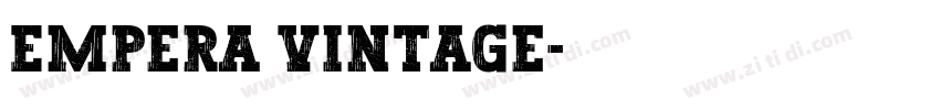Empera Vintage字体转换